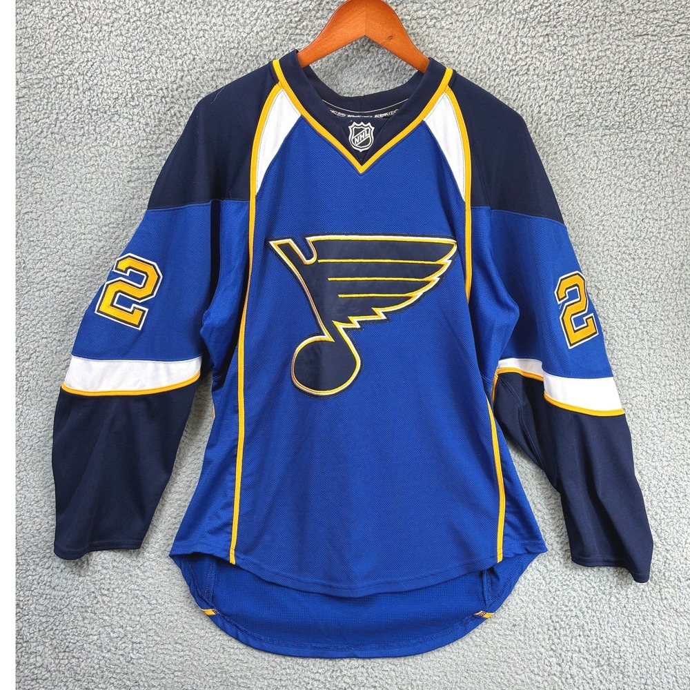 Reebok CCM St Louis Blues Hockey Jersey Mens 46 Blue Center Ice Stitched NHL
